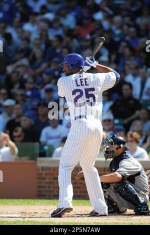 Chicago Cubs' Derrek Lee walks in the infield after grounding out in the  first inning of a baseball game against the Milwaukee Brewers Monday, June  26, 2006 in Chicago. Lee played his