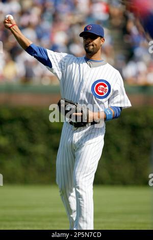 Chicago Cubs' Derrek Lee walks in the infield after grounding out in the  first inning of a baseball game against the Milwaukee Brewers Monday, June  26, 2006 in Chicago. Lee played his