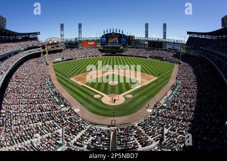 CHICAGO, IL - AUGUST 10: A general view inside of U.S. Cellular Field as  fans watch the action from the stands during the game between the Chicago White  Sox against the Boston