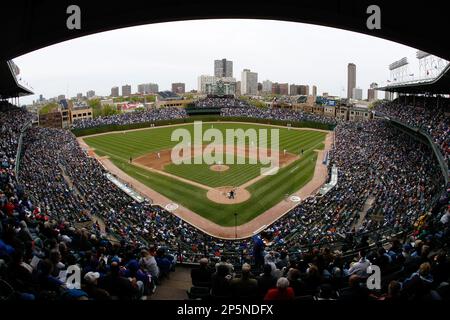 23 APRIL 2014: A general view from the new Rooftop portion of the upper right  field bleacher seats of Coors Field as the Rockies take on the Giants on a  Wednesday afternoon