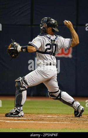 MINNEAPOLIS, MN - JULY 8: Catcher Jorge Posada #20 of the New York