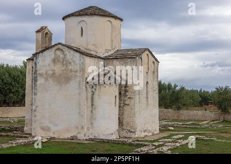 Church of the Holy Cross in Nin, also known as the smallest cathedral in the world Stock Photo