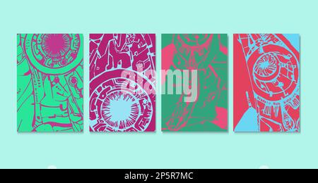 wall decor comtemporary style minimalism background vector eps 10 Stock Vector