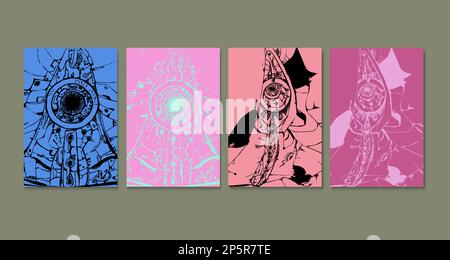 wall decor comtemporary style minimalism background vector eps 10 Stock Vector