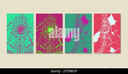 wall decor comtemporary style minimalism background vector eps 10 Stock Vector