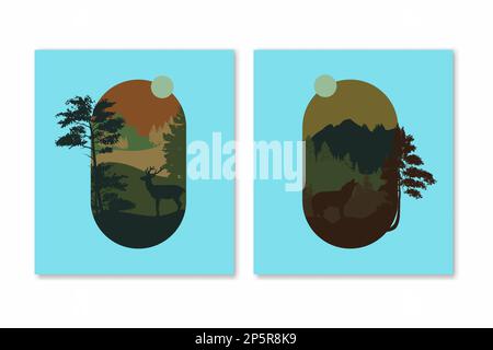 wall decor comtemporary style minimalism background vector eps 10 Stock Vector