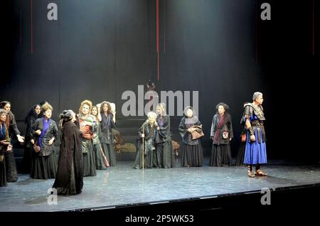 Japanese well-known theater director Yukio Ninagawa stages a ...