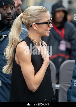 Paris, France, 06/03/2023. Caroline Daur at the Louis Vuitton Womenswear Fall/Winter 2023 show PARIS FASHION WEEK - MARCH 03 2023 Stock Photo