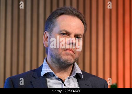 Prague, Czech Republic. 07th Mar, 2023. Jan Simon, director of the Dvorak Prague international music festival, attends the press conference on 16th year of the festival, on March 7, 2023, in Prague, Czech Republic. Credit: Katerina Sulova/CTK Photo/Alamy Live News Stock Photo