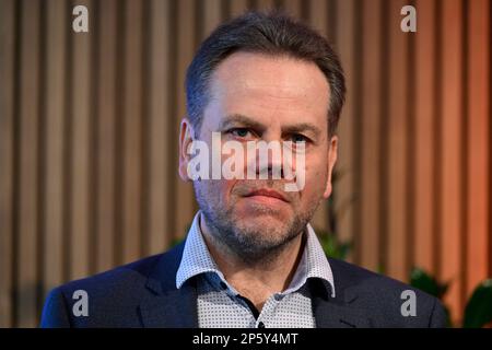 Prague, Czech Republic. 07th Mar, 2023. Jan Simon, director of the Dvorak Prague international music festival, attends the press conference on 16th year of the festival, on March 7, 2023, in Prague, Czech Republic. Credit: Katerina Sulova/CTK Photo/Alamy Live News Stock Photo