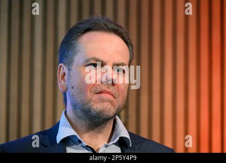 Prague, Czech Republic. 07th Mar, 2023. Jan Simon, director of the Dvorak Prague international music festival, attends the press conference on 16th year of the festival, on March 7, 2023, in Prague, Czech Republic. Credit: Katerina Sulova/CTK Photo/Alamy Live News Stock Photo