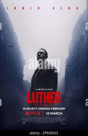 Luther The Fallen Sun poster Stock Photo - Alamy