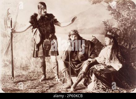 Tableau Vivant 'Malcolm Canmore',  1888 Stock Photo