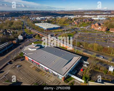 Random Drone Shots aerial Images From Stoke-On-Trent Stock Photo