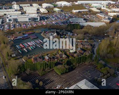 Random Drone Shots aerial Images From Stoke-On-Trent Stock Photo