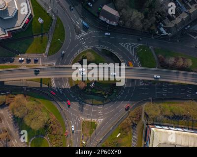 Random Drone Shots aerial Images From Stoke-On-Trent Stock Photo