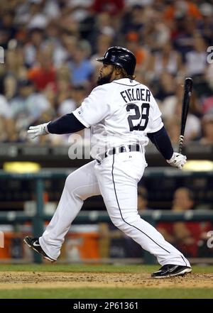 Detroit Tigers Prince Fielder in a game against the Minnesota Twins on  Thursday, July 4, 2012, in Detroit MI. at Comerica Park.(AP Photo/Tom  DiPace Stock Photo - Alamy