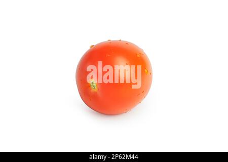 tomato is red isolated on a white background. Stock Photo