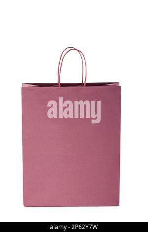 Paper gift bag isolated on white background Stock Photo