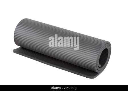 Yoga mat isolated on white background Stock Photo