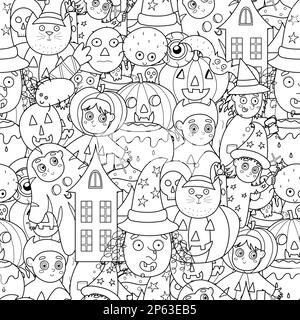 Halloween Pumpkin anti-stress coloring page for adult, zentangle style.  Lace pattern vector illustration Stock Vector Image & Art - Alamy