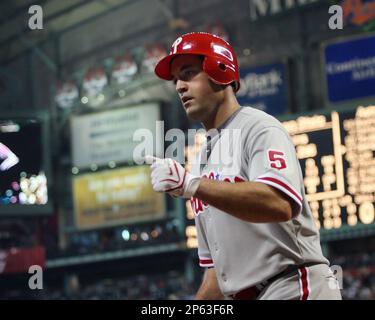 Philadelphia Phillies SS Jimmy Rollins on Thursday May 22nd at Minute Maid  Park in Houston, Texas. (Andrew Woolley/Four Seam Images via AP Images  Stock Photo - Alamy