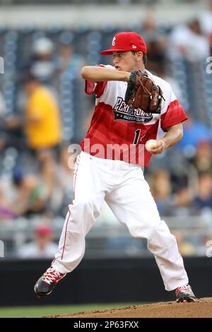 Outfielder Aaron Judge (Fresno State University) the number 32nd overall  pick of the New York Yankees during the MLB Draft on Thursday June 06,2013  at Studio 42 in Secaucus, NJ. (AP Photo/Tomasso