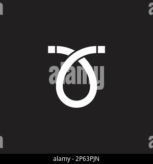 loop overlap object geometric simple logo vector Stock Vector