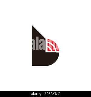 letter b wifi signal logo vector Stock Vector