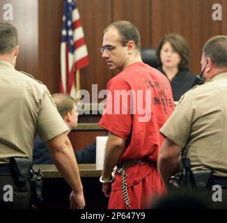 Cobb County Superior Court Judge James Bodiford talks to defense ...