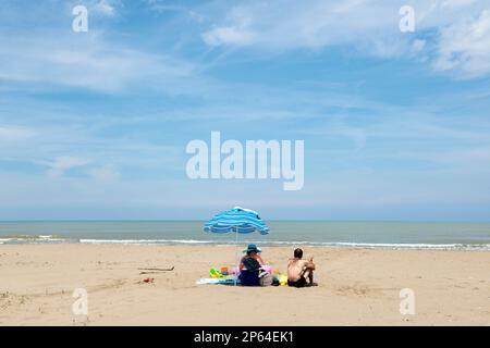 Albania, Balkan Peninsula, Divjake, Beach Stock Photo