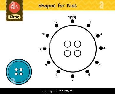 Connect the dots and draw a cute circle. Dot to dot number game for ...