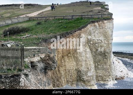 Seven sisters cliffs at Birling Gap on England's south coast Stock Photo