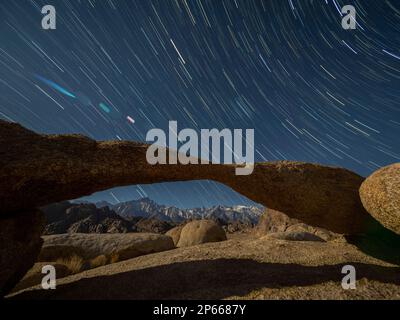 Rock formation at Alabama Hills, Long Pine, California, USA Stock Photo ...