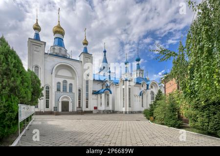 Russian Orthodox Cathedral of the Holy Resurrection, Bishkek, Kyrgyzstan, Central Asia, Asia Stock Photo