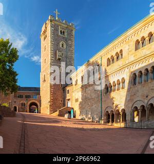 Wartburg Castle near Eisenach, Thuringian Forest, Thuringia, Germany, Europe Stock Photo