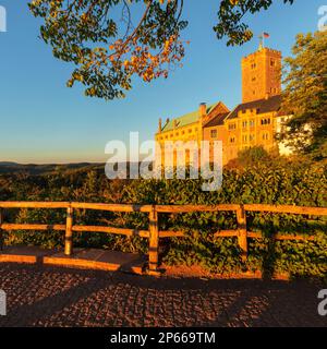 Wartburg Castle near Eisenach, Thuringian Forest, Thuringia, Germany, Europe Stock Photo