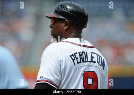 Terry Pendleton of the Atlanta Braves during a Spring Training game against  the St. Louis Cardinals March 16th, 2007 at Champion Stadium in Orlando,  Florida. (Mike Janes/Four Seam Images via AP Images Stock Photo - Alamy