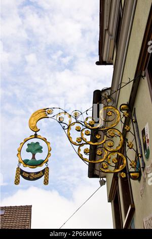 Sign restaurant Bäumli, Appenzell, Switzerland Stock Photo