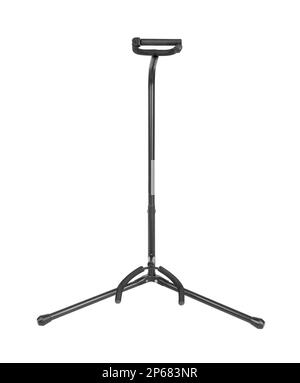 guitar stand holder path isolated on white Stock Photo
