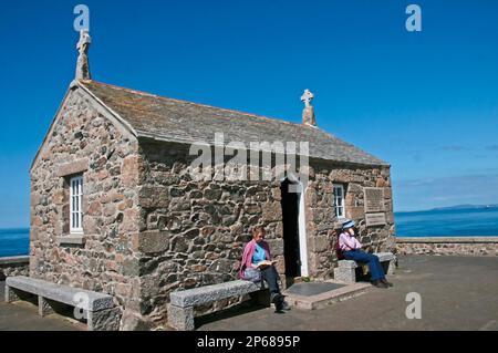 St Nicholas Chapel ,The Island, St Ives Cornwall United Kingdom Stock Photo