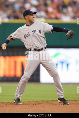 June 7, 2014: New York Yankees shortstop Derek Jeter (2) in action during  the game between the New York Yankees vs the Kansas City Royals at Kauffman  Stadium in Kansas City, Missouri.