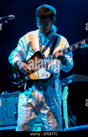 Alexis Taylor - Hot Chip, V2008, Hylands Park, Chelmsford, Essex, Britain - 17 August 2008 Stock Photo