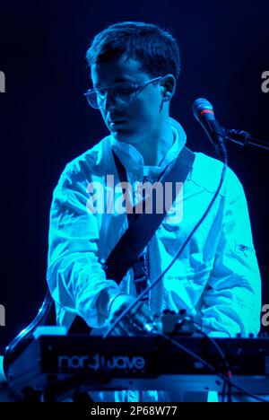 Alexis Taylor - Hot Chip, V2008, Hylands Park, Chelmsford, Essex, Britain - 17 August 2008 Stock Photo