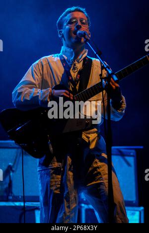 Alexis Taylor - Hot Chip, V2008, Hylands Park, Chelmsford, Essex, Britain - 17 August 2008 Stock Photo