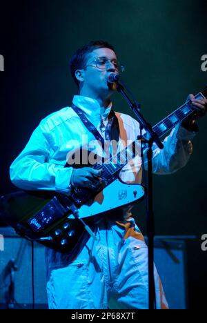 Alexis Taylor - Hot Chip, V2008, Hylands Park, Chelmsford, Essex, Britain - 17 August 2008 Stock Photo