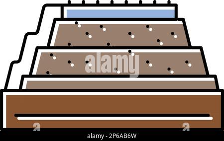 removing copper from oxide ore color icon vector illustration Stock Vector