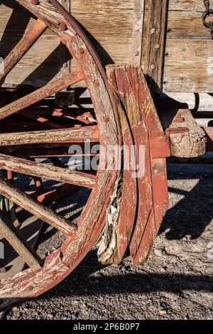 Preserved 20 mule team wagon for hauling Borax Stock Photo