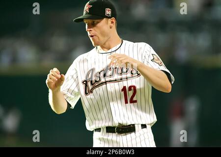 JUNE 27 2012: Houston Astros pitcher Lucas Harrell #64 and manager