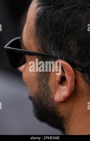 March 6, 2023, Las Vegas, NV, LAS VEGAS, NV, United States: LAS VEGAS, NV - March 6: Kal Penn at Las Vegas Motor Speedway for Nascar Pennzoil 400 on March 6, 2023 in Las Vegas, NV, United States. (Credit Image: © Louis Grasse/PX Imagens via ZUMA Press Wire) EDITORIAL USAGE ONLY! Not for Commercial USAGE! Stock Photo